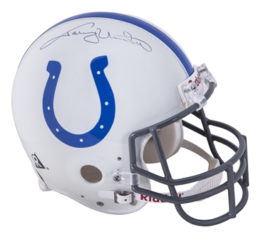 Johnny Unitas Signed Indianapolis Colts Game Model Helmet (Steiner)